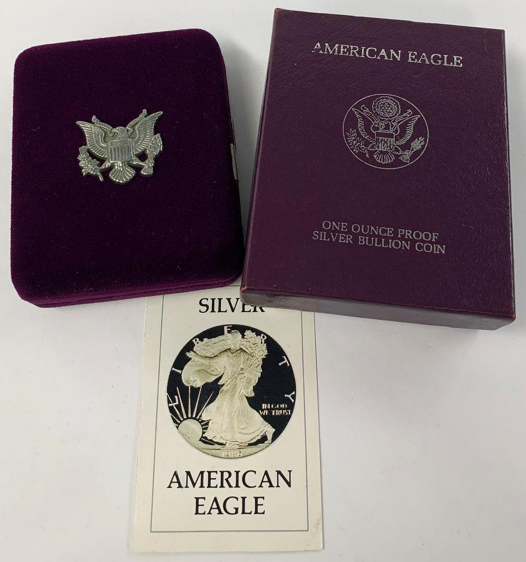 1986 PROOF AMERICAN SILVER EAGLE: WINNER SHALL RECEIVE THE EXACT ITEM SHOWN HERE