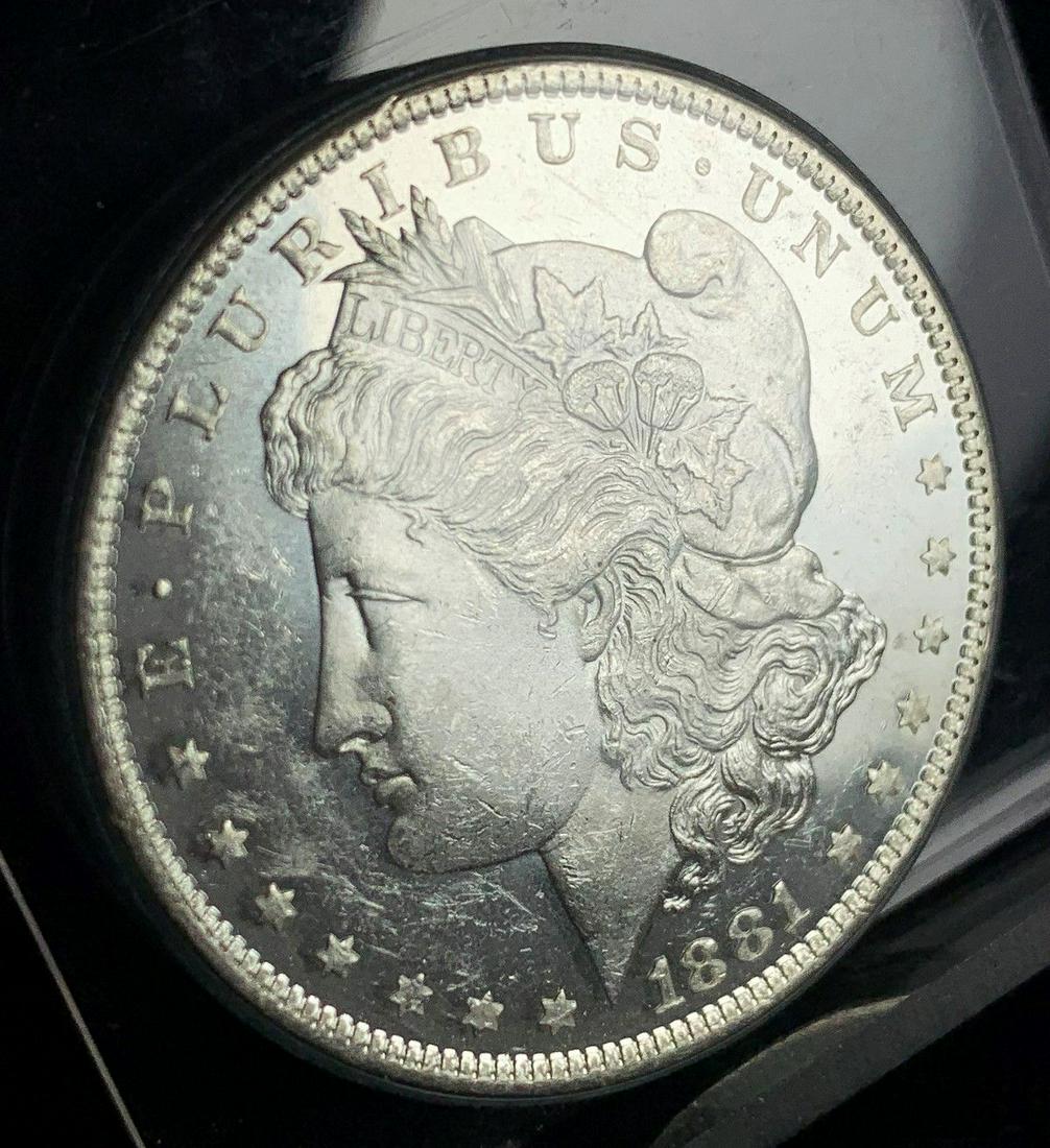 1881-O MS64 DMPL MORGAN SILVER DOLLAR: ANOTHER FRESH, FRESH, FRESH!!!!! MORGAN DOLLAR DEAL FROM YOUR FRIENDS HERE AT COINS & AUCTIONS SINCE 1994!BY ORDER OF THE CONSIGNOR, NONE OF THESE COINS ARE TO BE SOLD GRADED, THEY ARE ALL TO BE SOLD