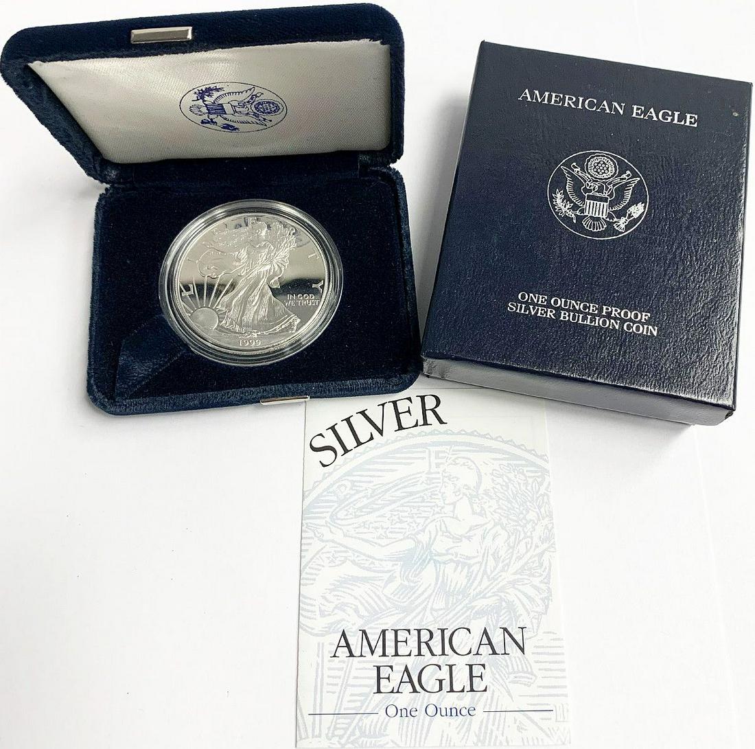 1999 PROOF SILVER EAGLE PROOF 69 OGP (1 of 6)