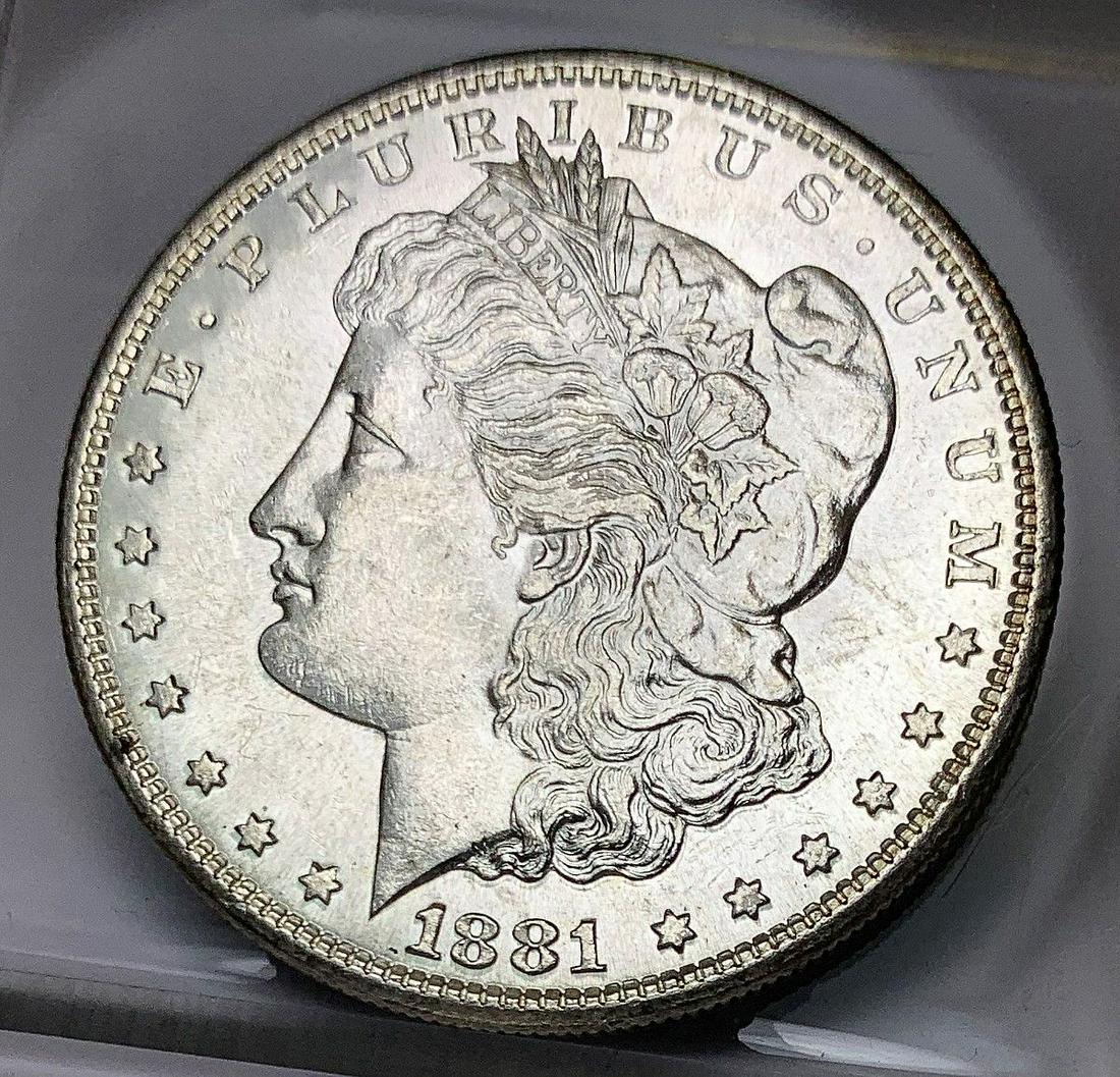 HIGH GRADE MS65-67 1881-S MORGAN SLVR DOLLAR (1 of 2)