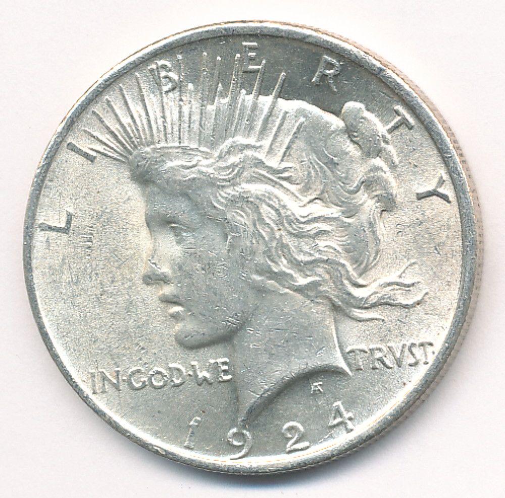 1924 PEACE SILVER DOLLAR MS63 (1 of 2)