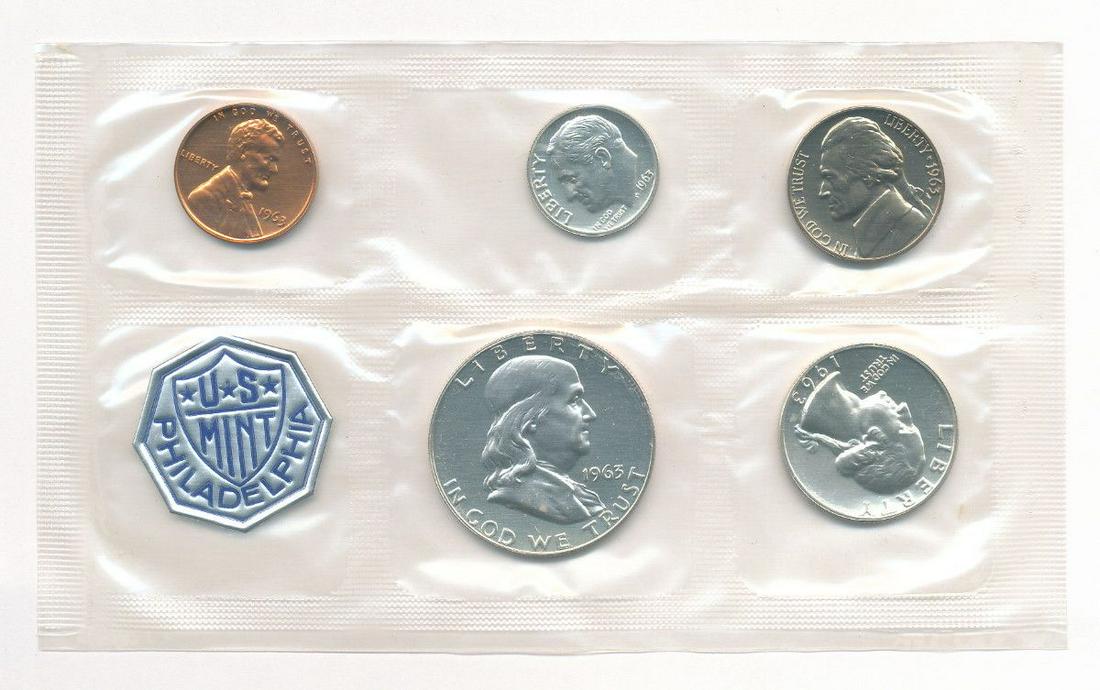 GENUINE U.S. MINT PROOF SET- 1963 (1 of 5)