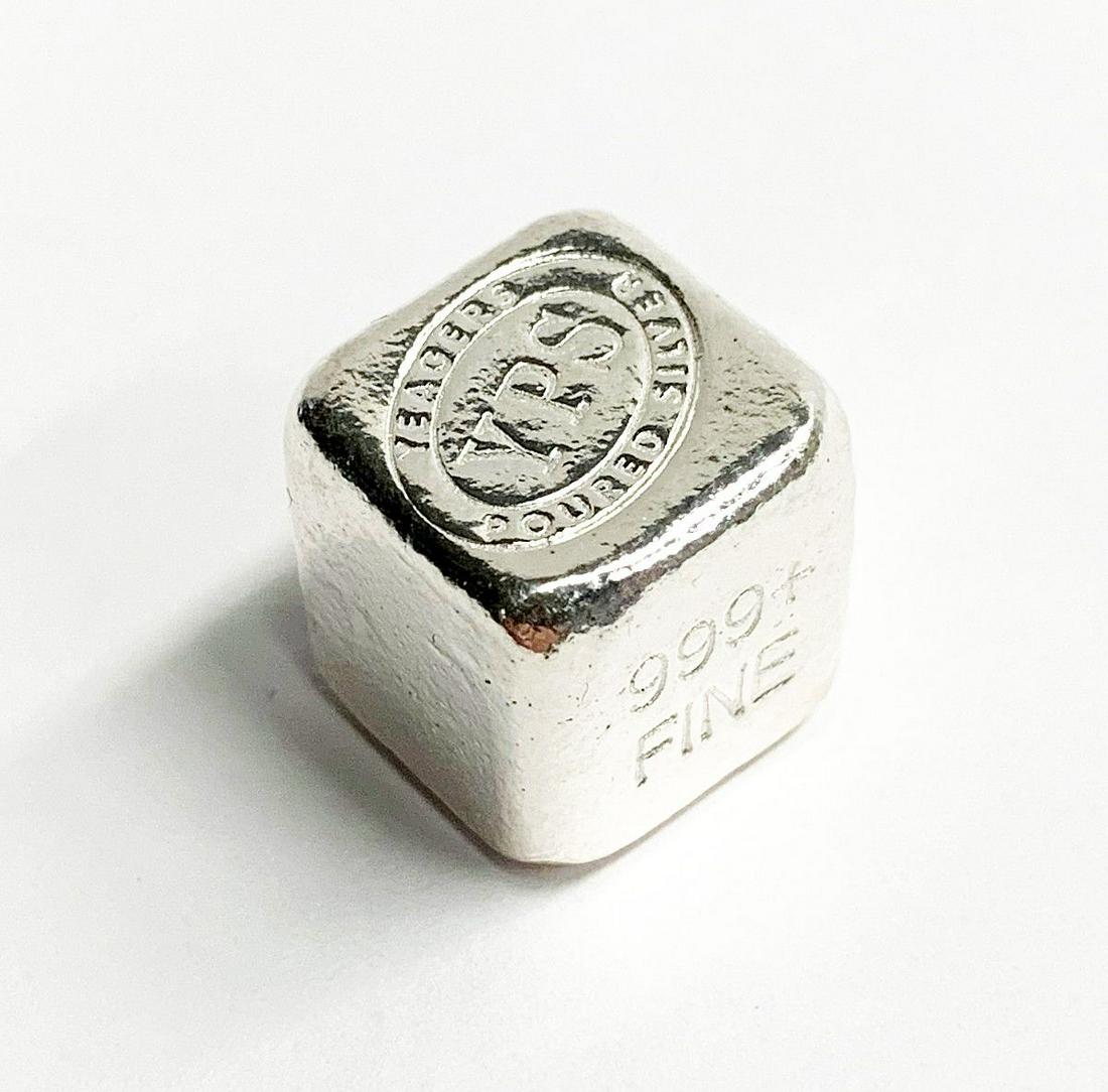 YPS YEAGERS SILVER DICE 1 OZ .999 FINE SILVER: WINNER SHALL RECEIVE THE EXACT COIN SHOWN HERE