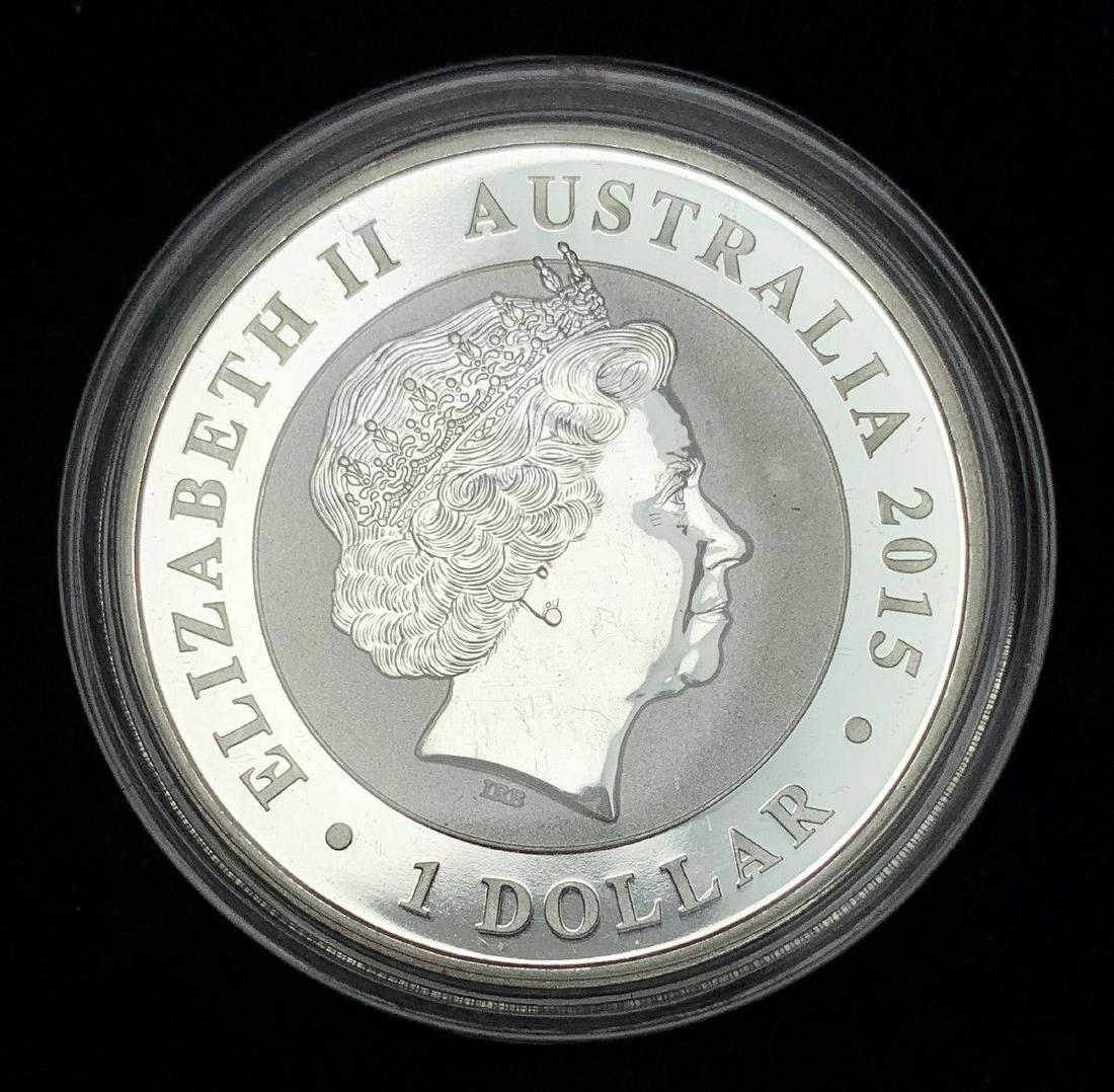 ELIZABETH II AUSTRALIA 2015 1 DOLLAR KOOKABURRA (1 of 2)