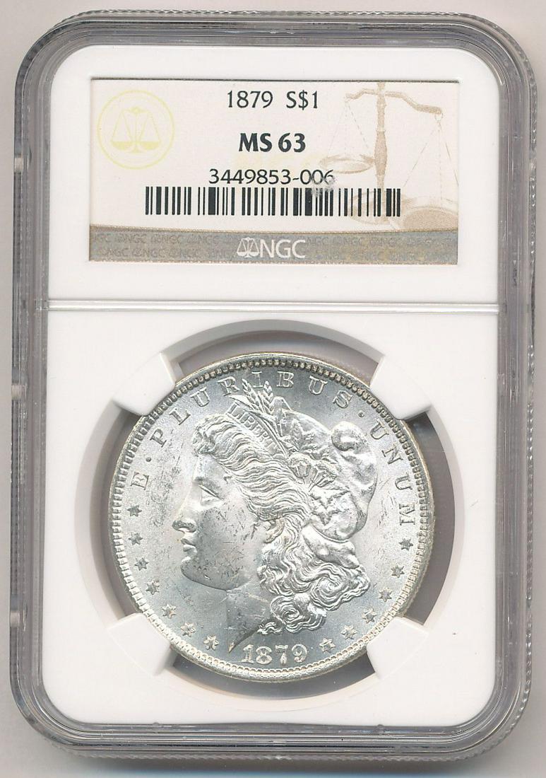 1879 NGC MS63 MORGAN SILVER DOLLAR (1 of 2)