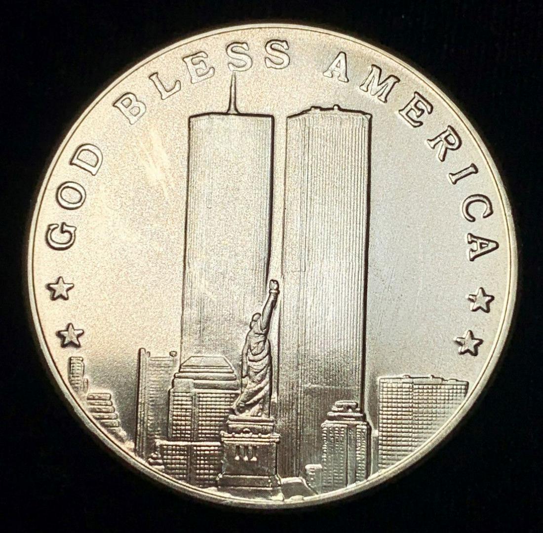 GOD BLESS AMERICA 1 OZ .999 FINE SILVER (1 of 2)