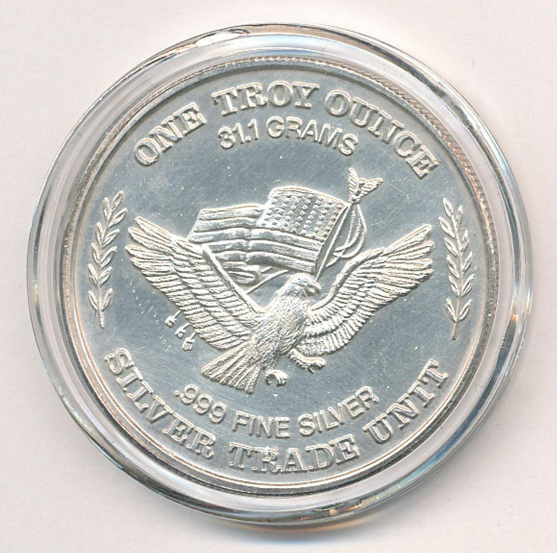 1 OZ SILVER ROUND U.S ASSAY OFFICE 1981 (1 of 2)