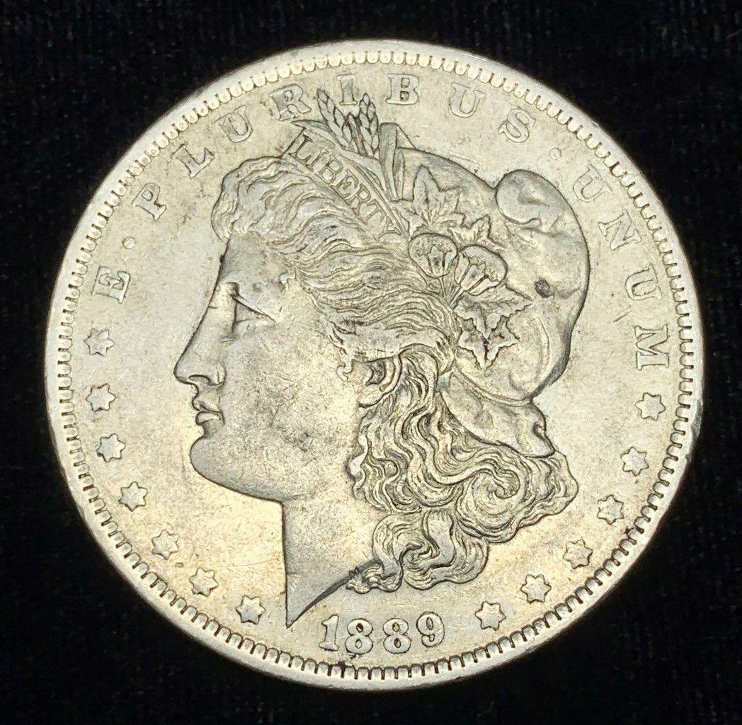 1889-O MORGAN SILVER DOLLAR AU (1 of 2)