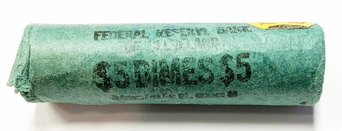 BU ROLL (50) COINS MINT 1954-P 90% SILVER DIMES (1 of 3)