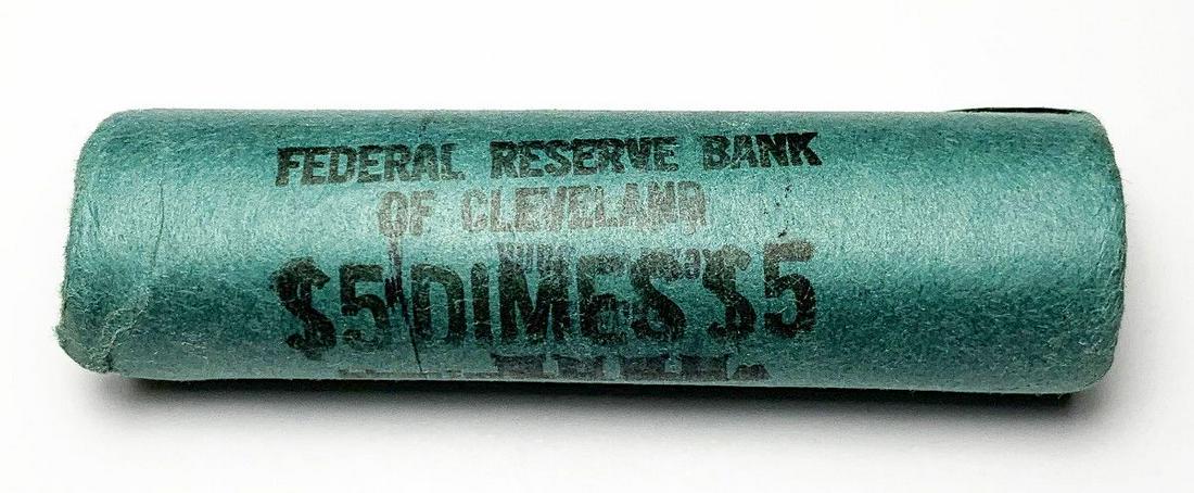 BU ROLL (50) COINS MINT 1954-D 90% SILVER DIMES: WINNER SHALL RECEIVE THE EXACT (50) COINS SHOWN HERE