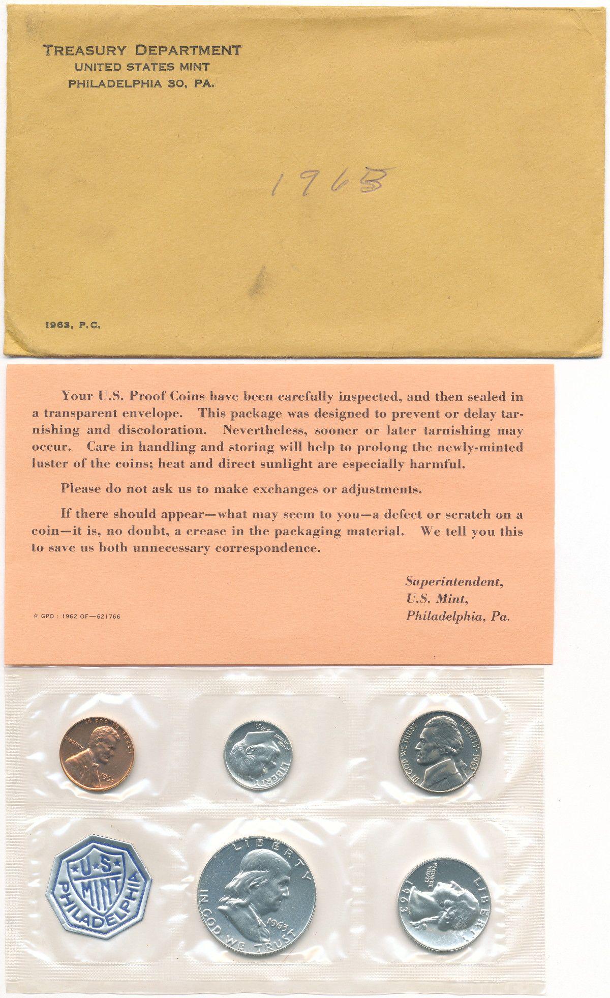1963 UNITED STATES PROOF SET (1 of 2)
