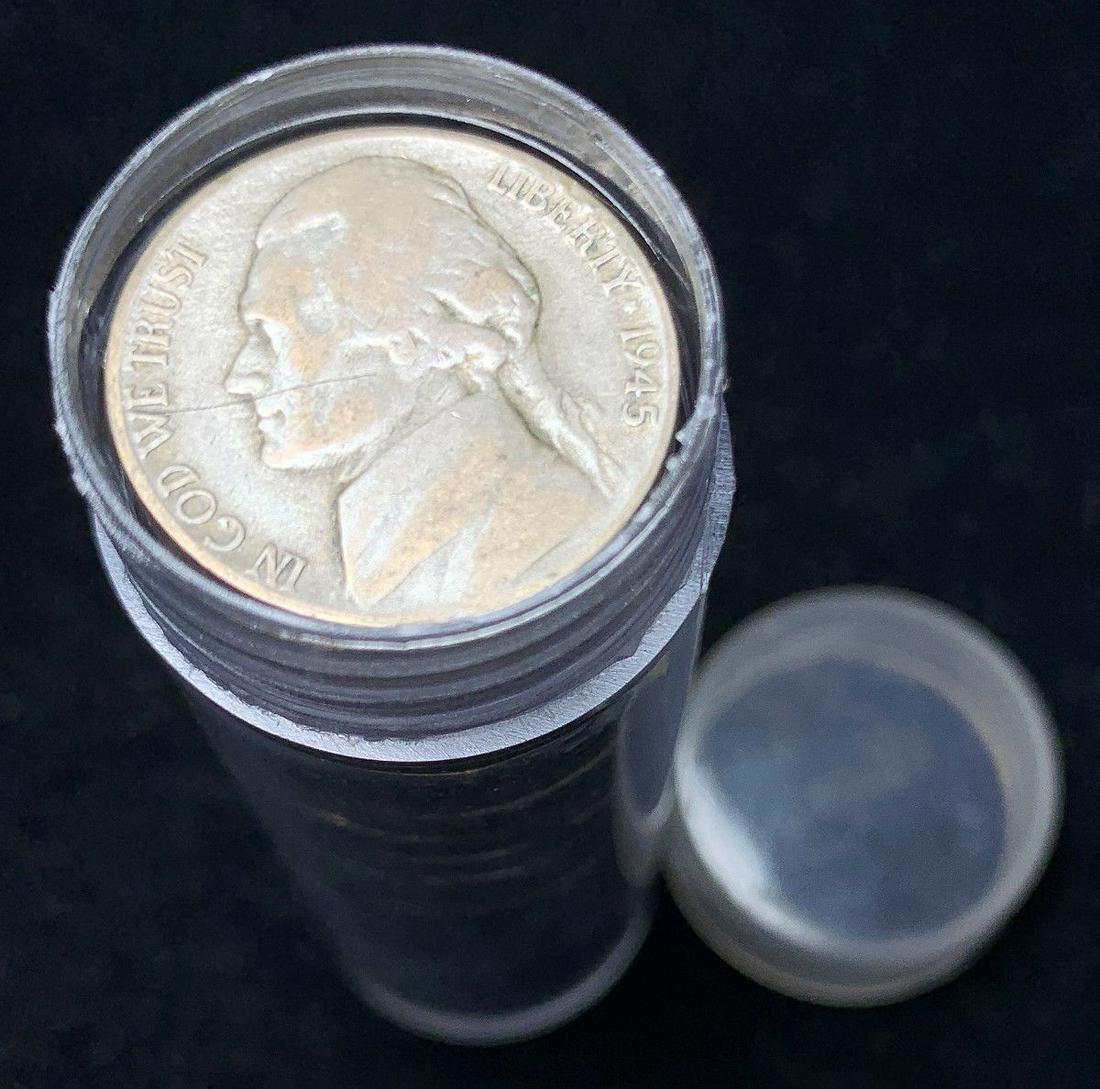 ROLL (40 COINS) WORLD WAR 2 SILVER 5C NICKELS (1 of 3)