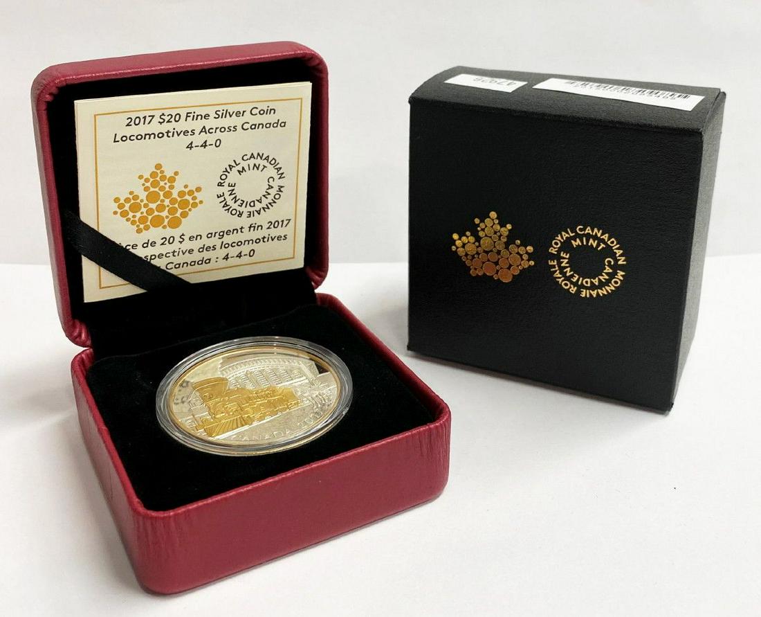 2017 $20 FINE SILVER COIN LOCOMOTIVES ACROSS CANADA (1 of 5)