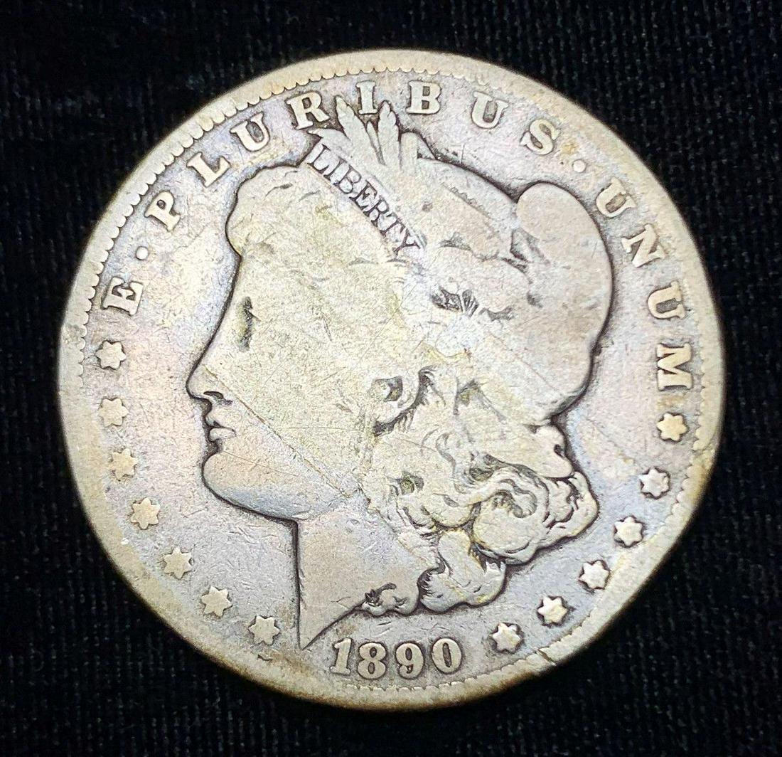 1890-CC CARSON CITY MORGAN DOLLAR BETTER DATE VG DETAIL (1 of 2)