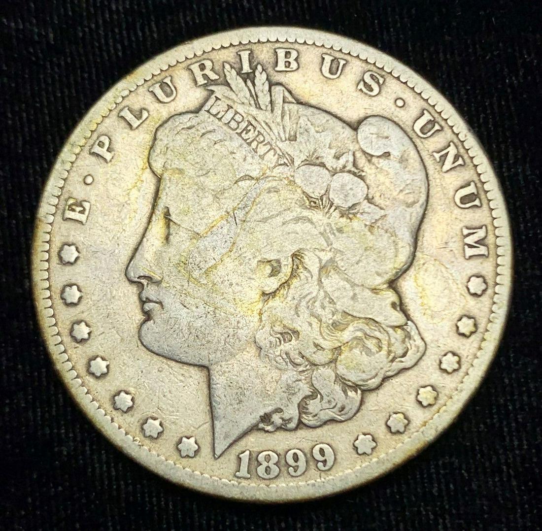 1899-S MORGAN SILVER DOLLAR FINE DETAIL BETTER DATE (1 of 2)