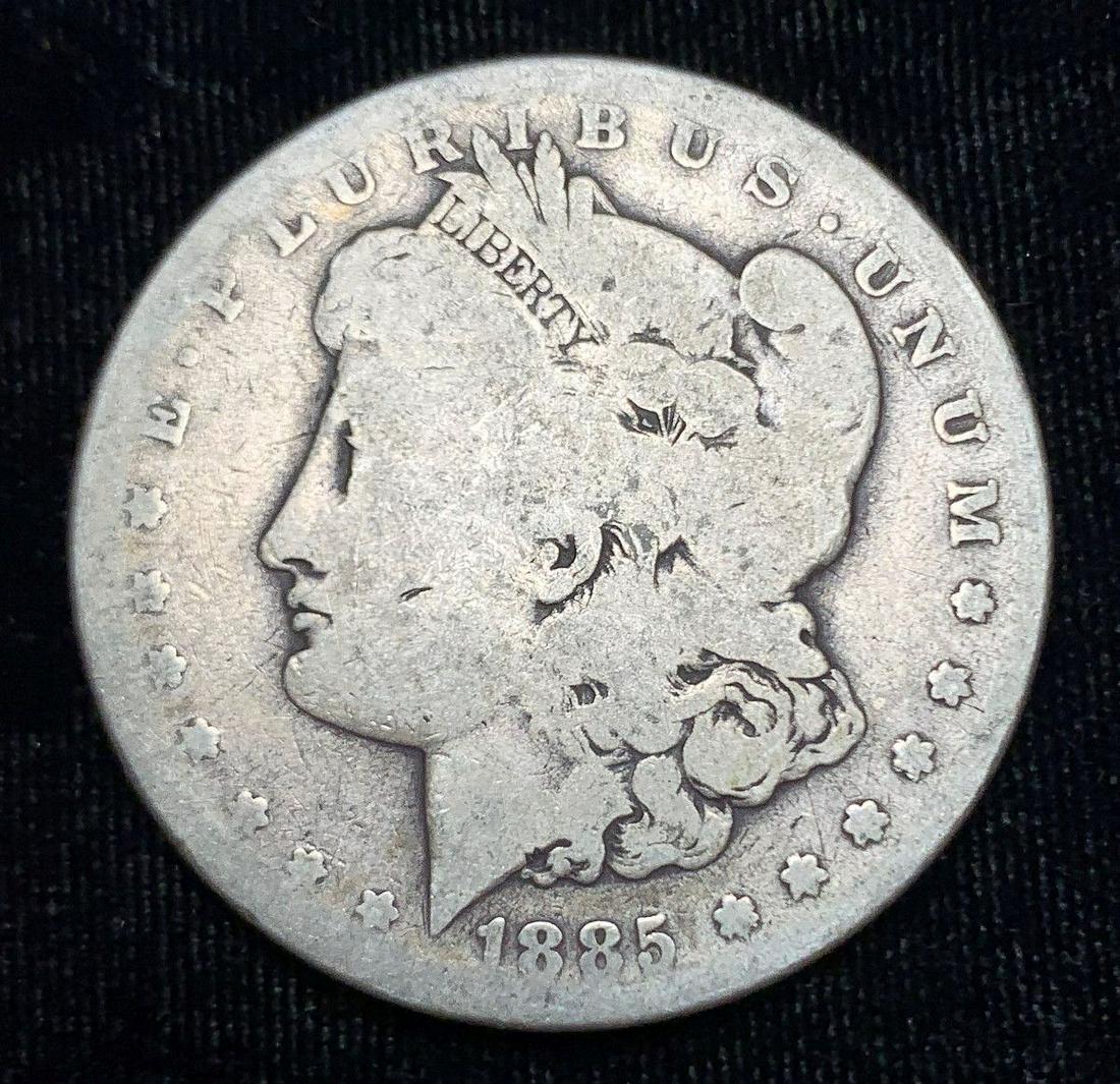 1885-S ALMOST GOOD MORGAN SILVER DOLLAR BETTER DATE (1 of 2)