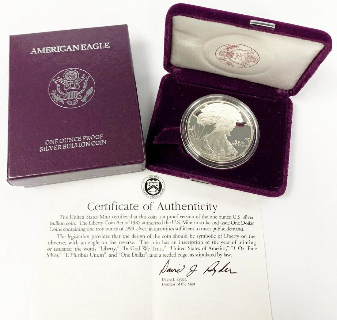 BETTER YEAR PROOF AMERICAN SILVER EAGLE 1993 (1 of 6)