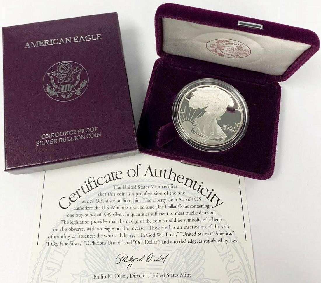 BETTER YEAR PROOF AMERICAN SILVER EAGLE 1995 (1 of 6)