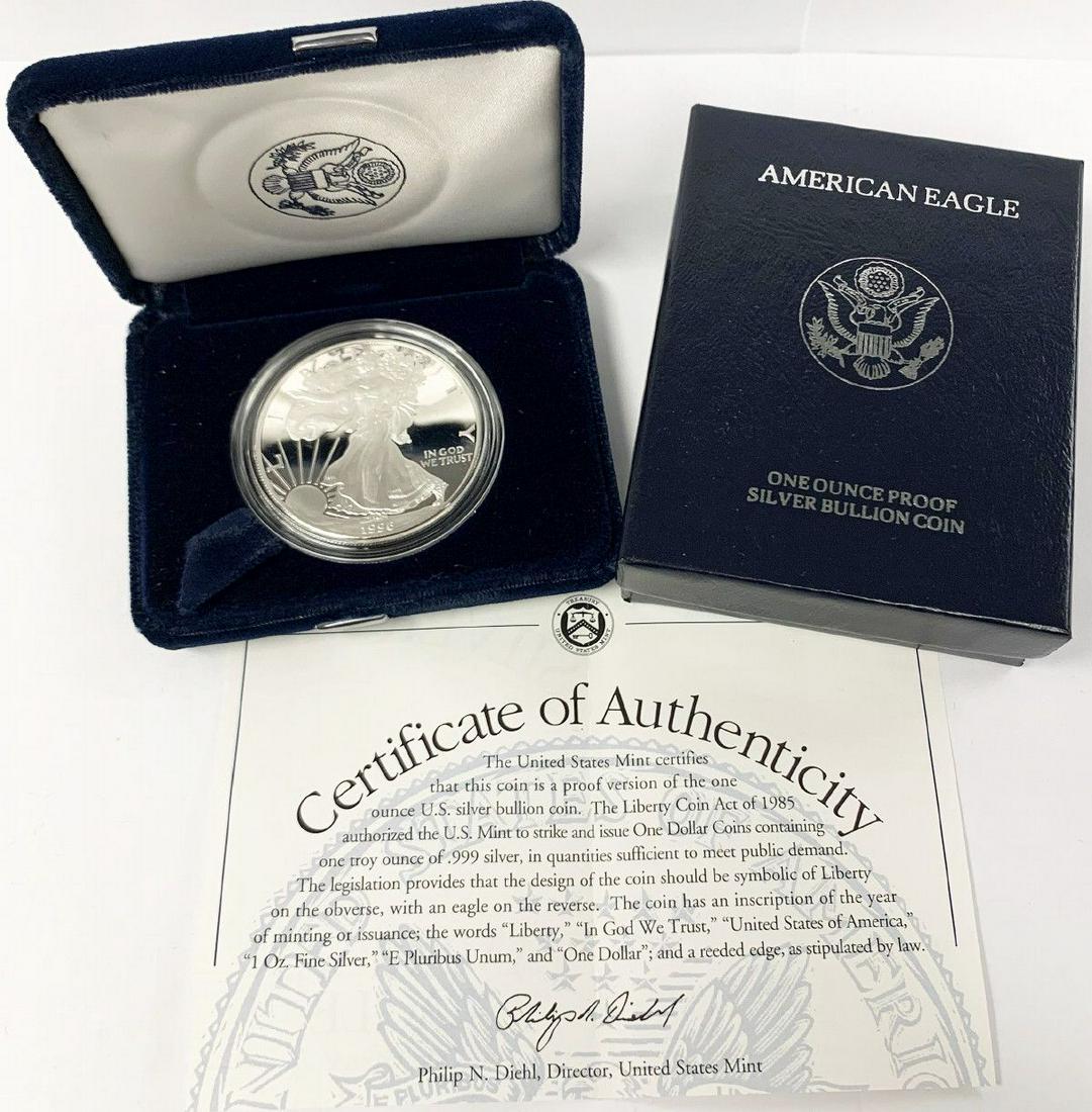 BETTER YEAR PROOF AMERICAN SILVER EAGLE 1996 (1 of 6)