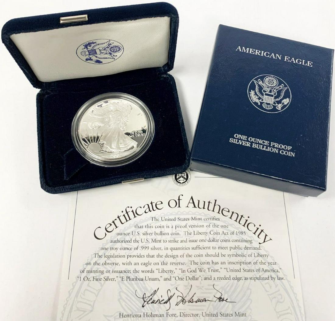 BETTER YEAR PROOF AMERICAN SILVER EAGLE 2002 (1 of 5)