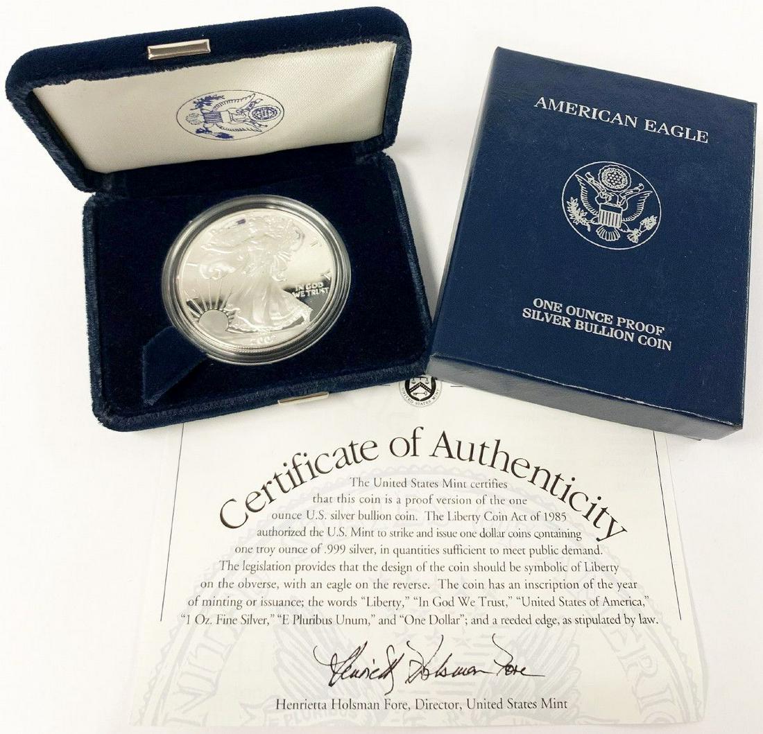 BETTER YEAR PROOF AMERICAN SILVER EAGLE 2002 (1 of 5)