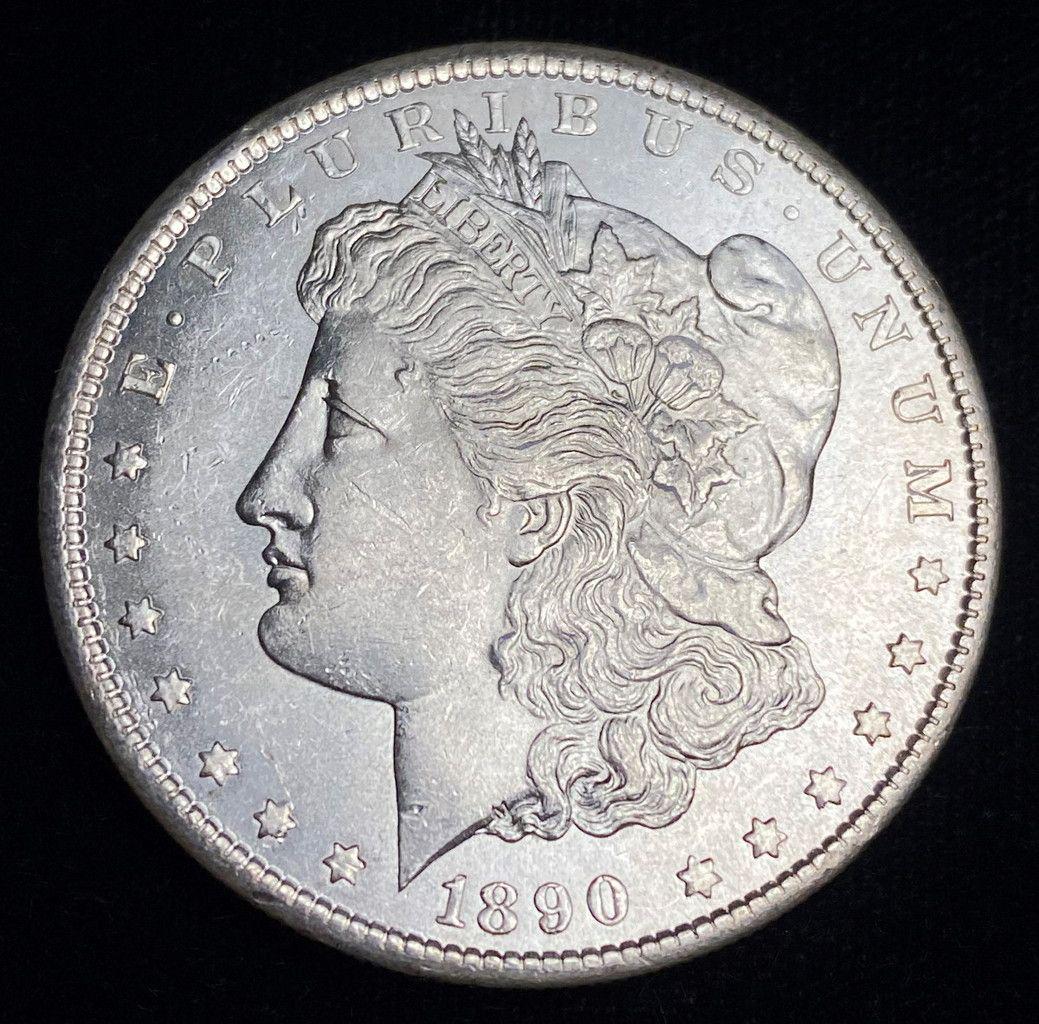 1890-S MORGAN SILVER DOLLAR MS63 (1 of 6)