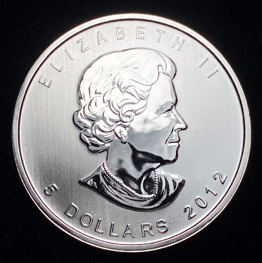 2012 (1) OUNCE .9999 FINE SILVER MAPLE LEAF (1 of 2)