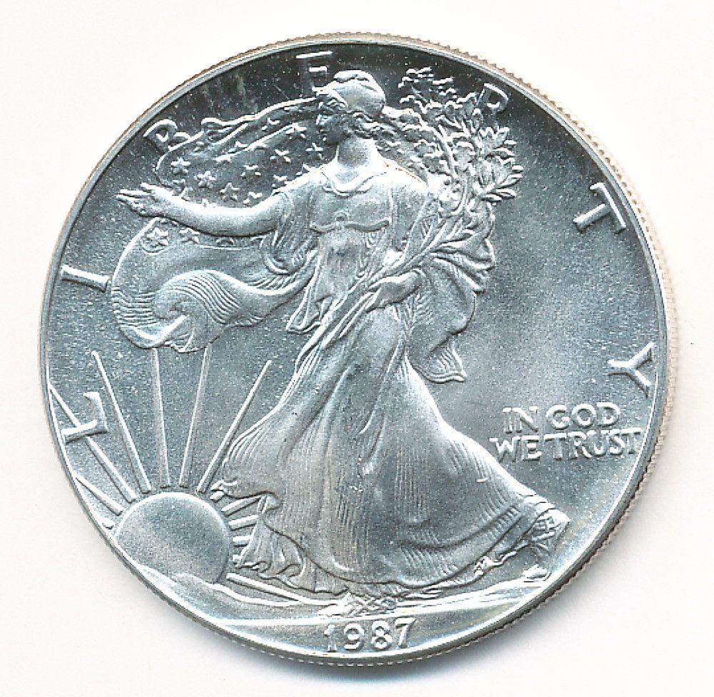 1987 AMERICAN SILVER EAGLE MS69 (1 of 2)