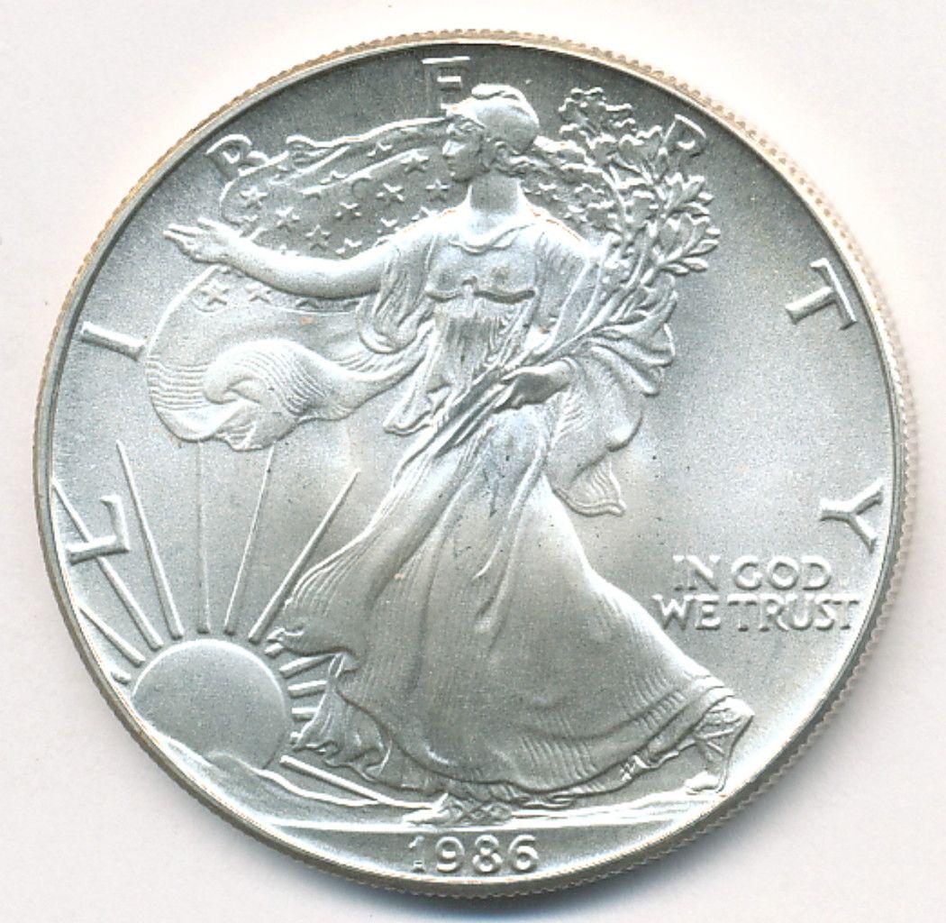 1986 AMERICAN SILVER EAGLE MS69 (1 of 2)