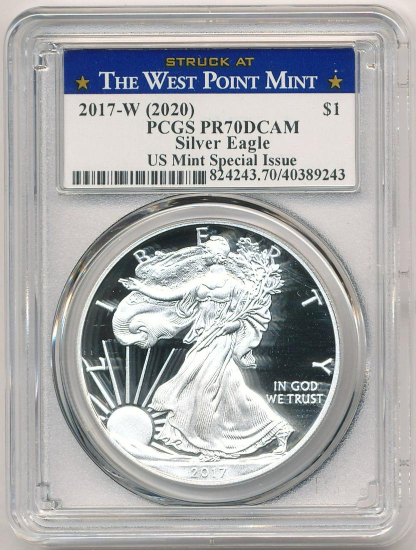 2017-W PCGS PR70 DCAM SILVER EAGLE (1 of 2)