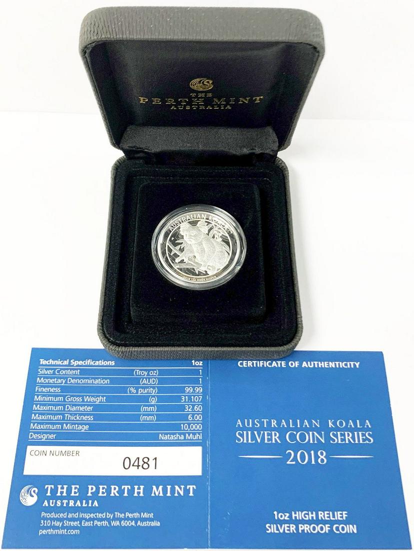 2018 AUSTRALIAN KOALA SILVER COIN SERIES (1 of 7)