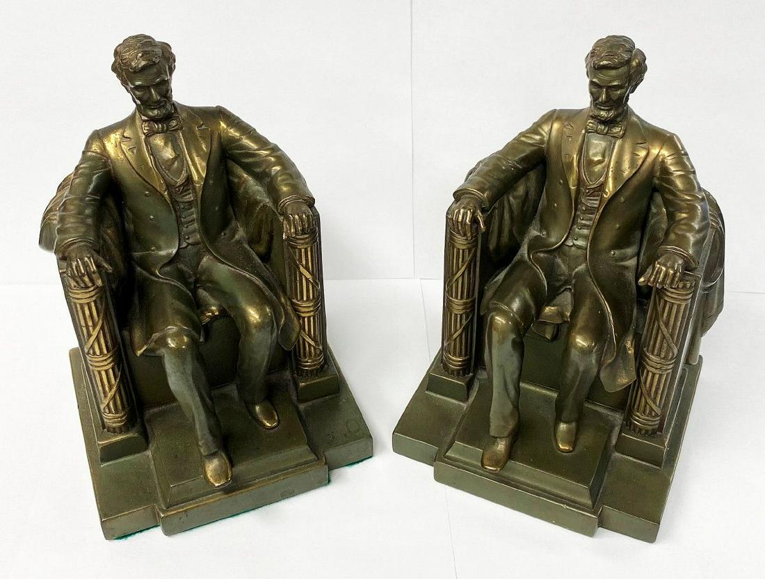 PRISTINE LINCOLN BOOKENDS (1 of 7)