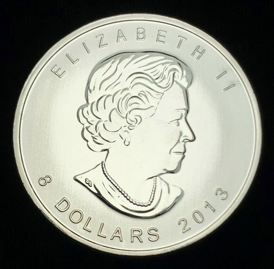 1.5 OZ 2013 POLAR BEAR SILVER CANADIAN MAPLE LEAF (1 of 2)