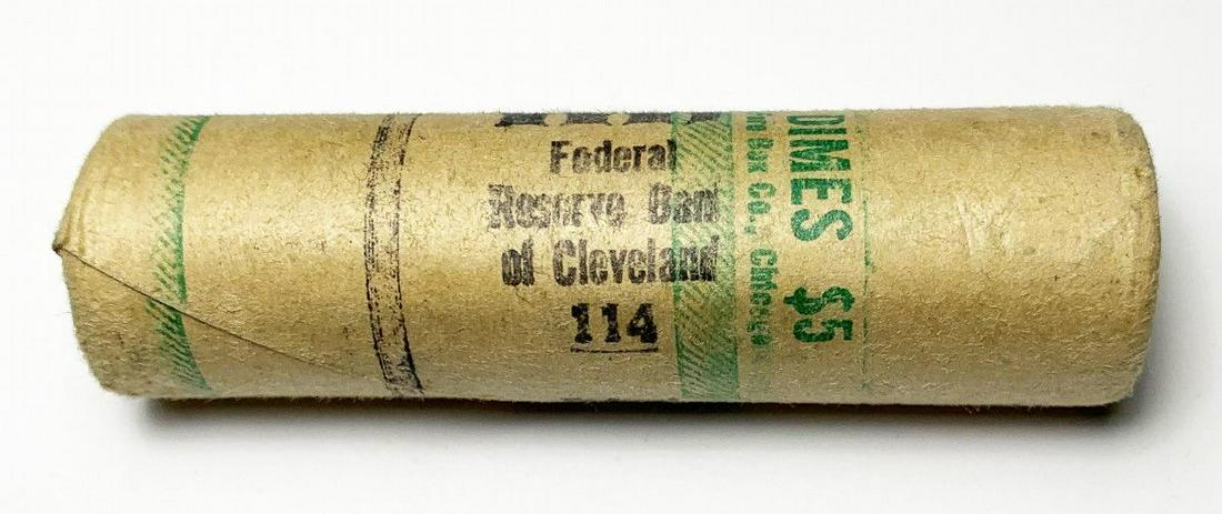 BU ROLL (50) COINS MINT 1954-D 90% SILVER DIMES: WINNER SHALL RECEIVE THE EXACT (50) COINS SHOWN HERE
