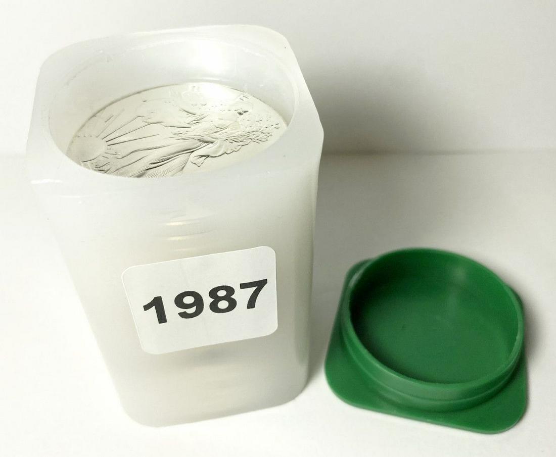 Original Treasury Roll 1987 (20-Coins) Silver Eagles (1 of 7)