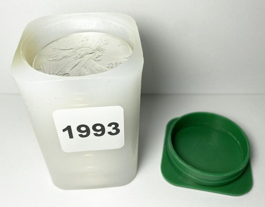 Original Treasury Roll 1993 (20-Coins) Silver Eagles (1 of 7)