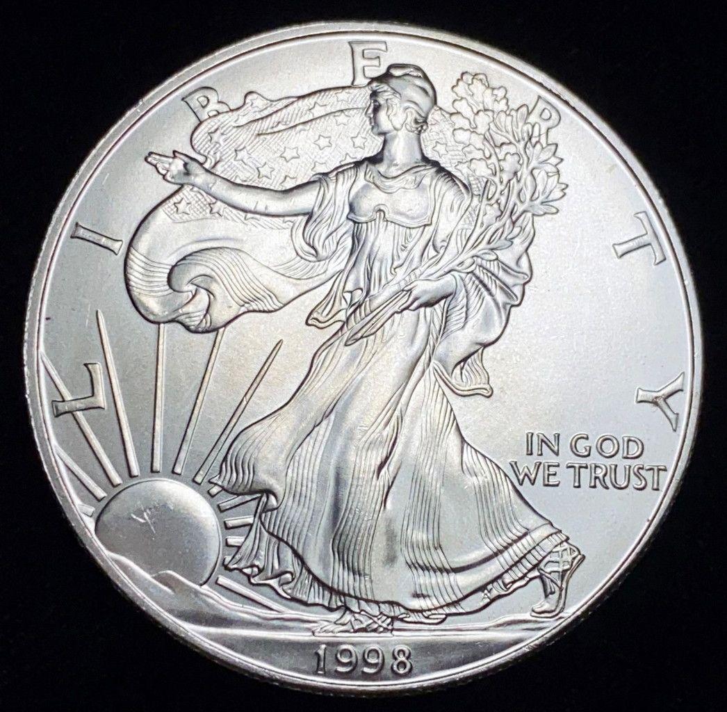(1) AMERICAN SILVER EAGLE ONLY (1998) (1 of 2)