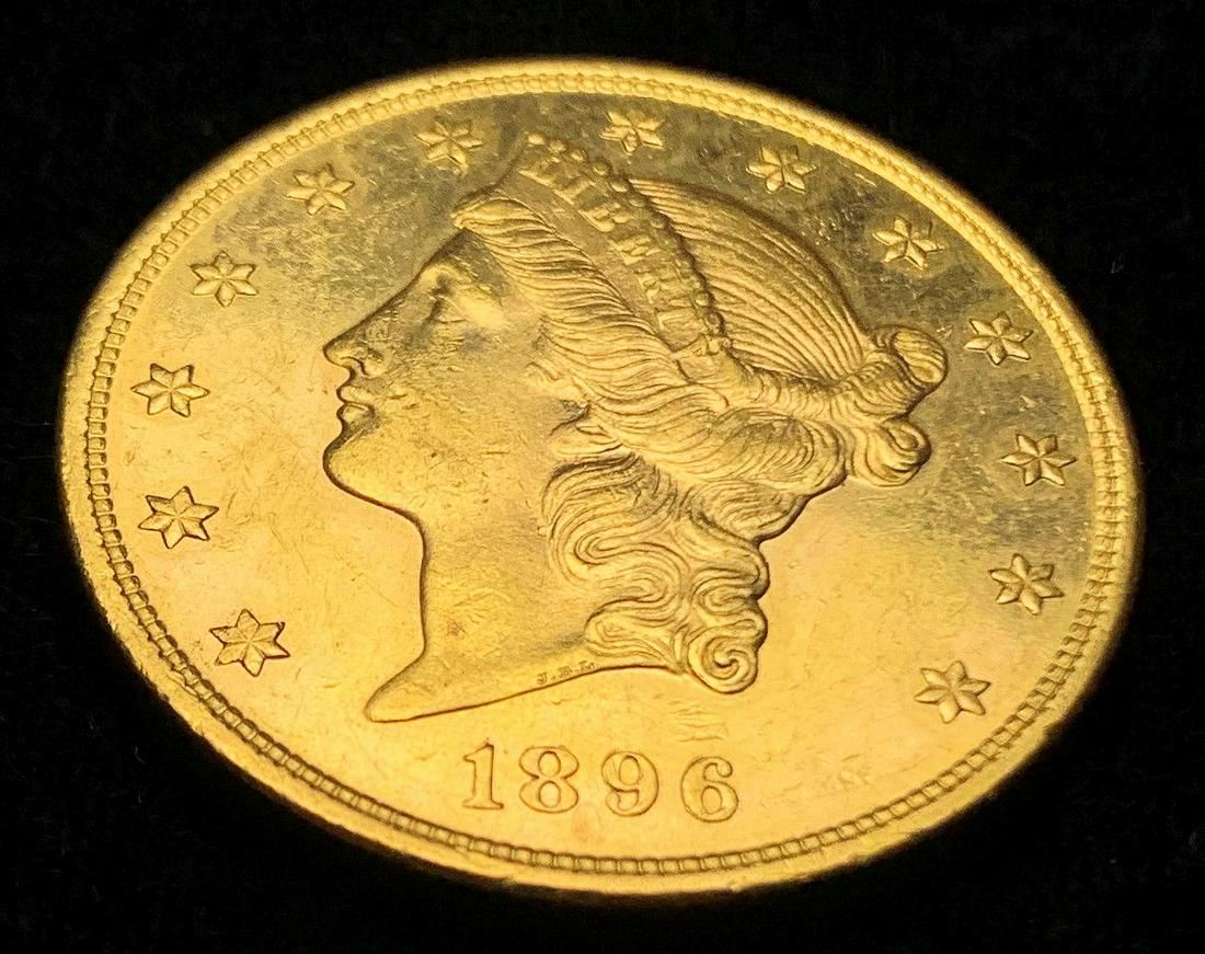1896 $20 GOLD MS63 PROOF LIKE (1 of 8)