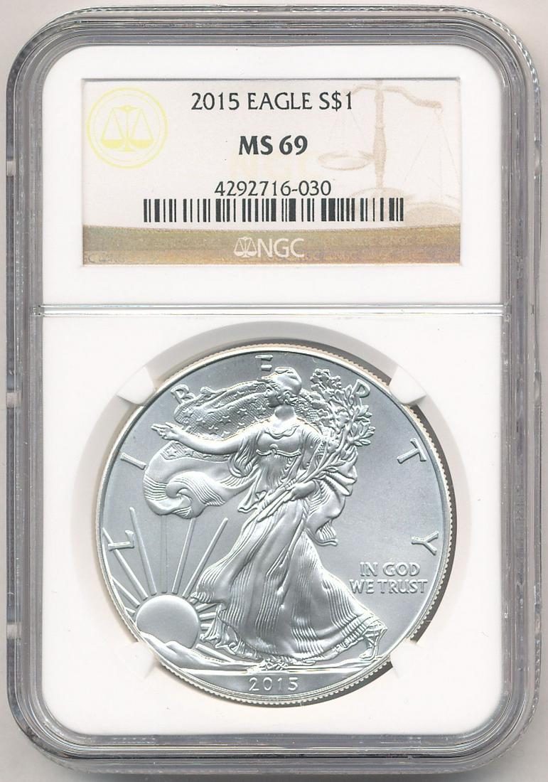 2015 American Silver Eagle NGC MS69 (1 of 2)
