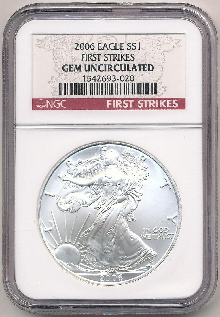 2006 American Eagle First Strikes Gem Uncirculated NGC (1 of 2)
