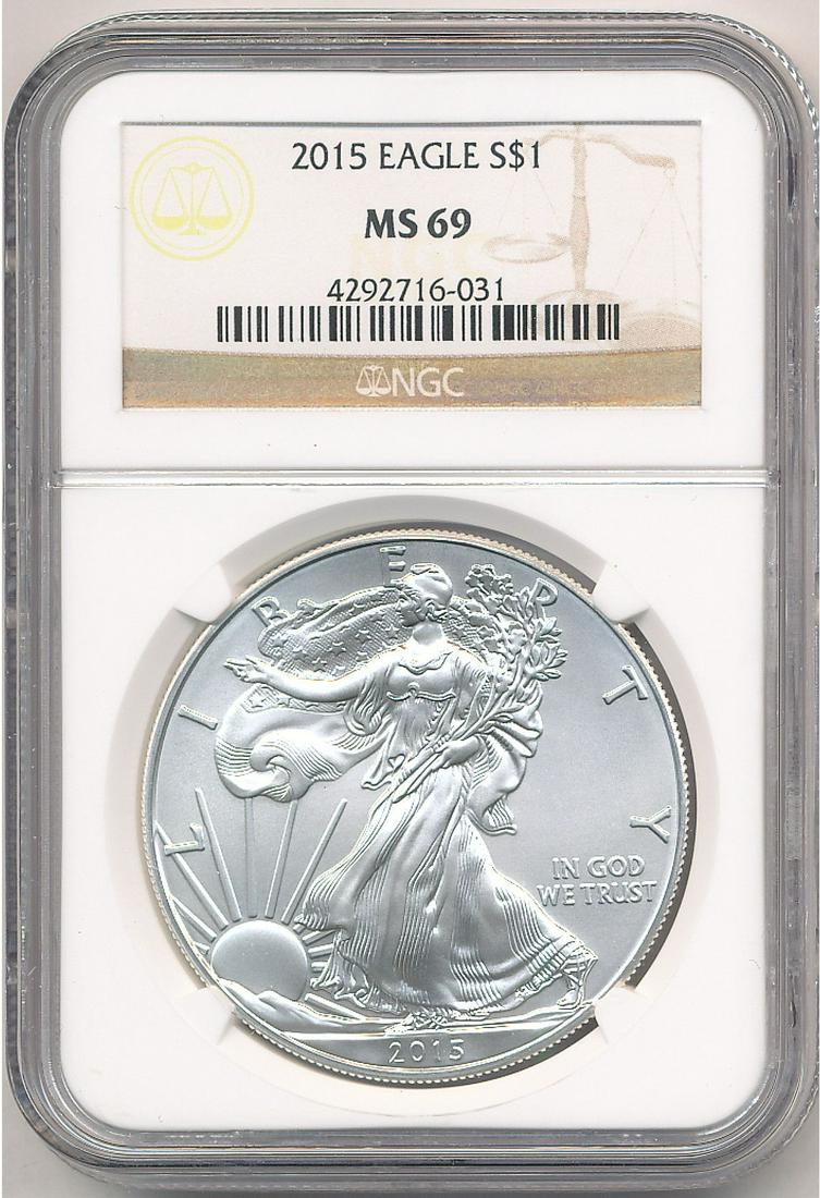 2015 American Silver Eagle NGC MS69 (1 of 2)