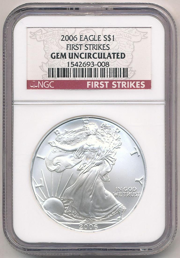 2006 American Eagle First Strikes Gem Uncirculated NGC (1 of 2)