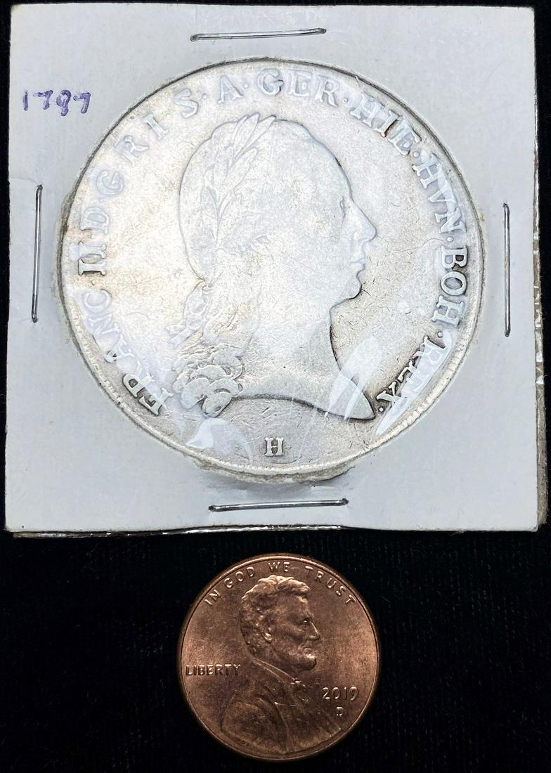 1797 Franc Loth Brab Com Flan Arch Silver Coin: Winner shall receive the exact coin shown here