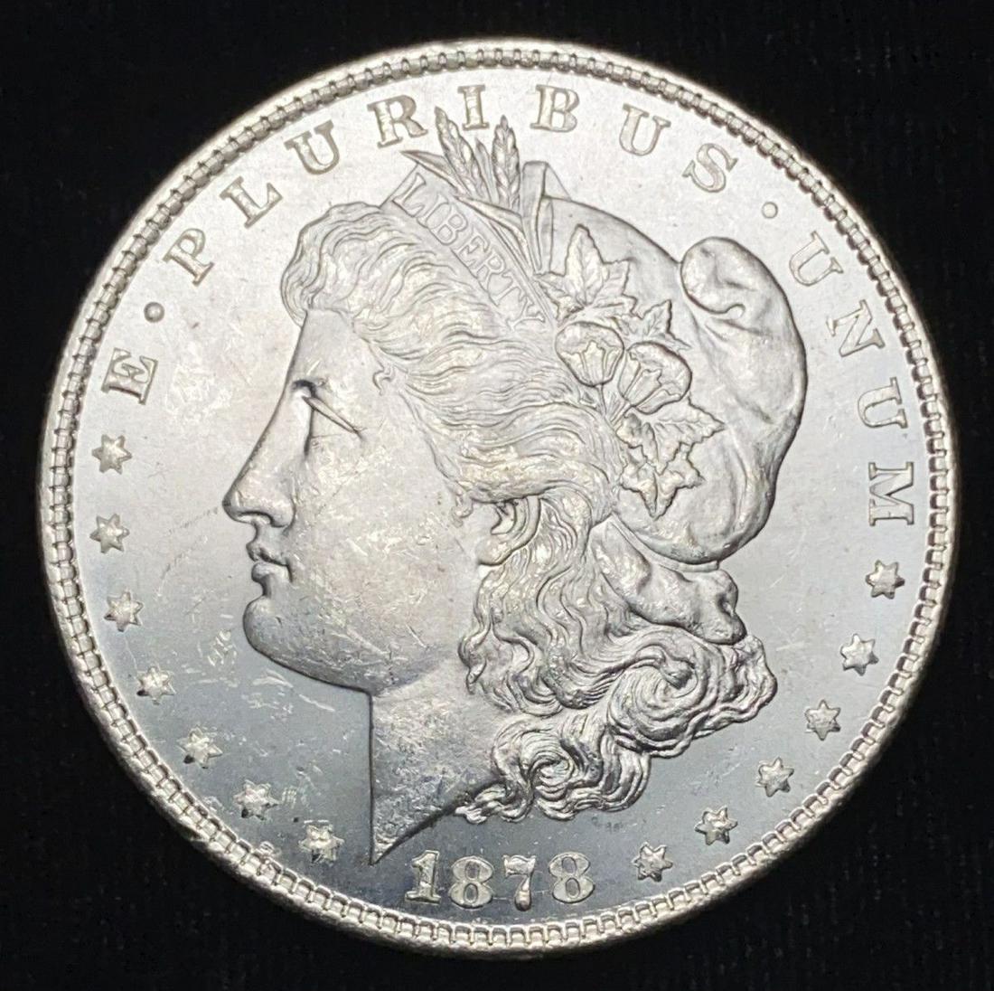 1878 8TF MORGAN SILVER DOLLAR MS63 (1 of 4)