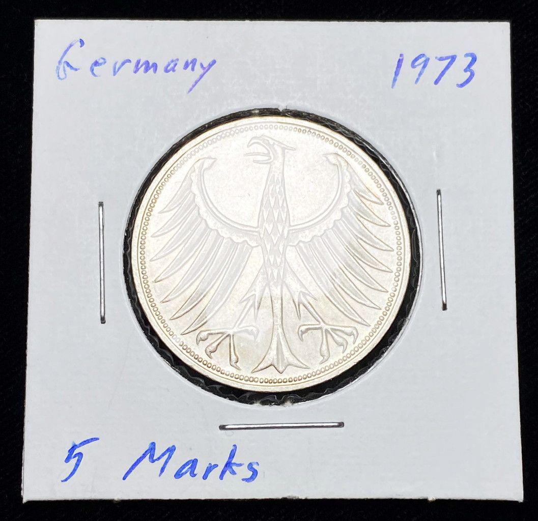 1973 Germany 5 Marks Silver Coin (1 of 2)