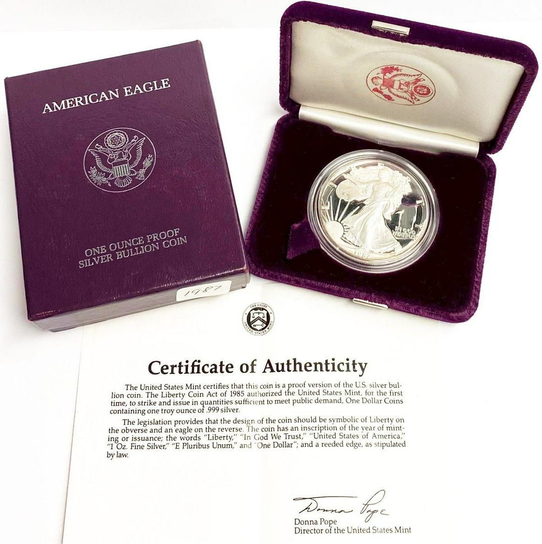 1987 Proof American Silver Eagle (1 of 5)