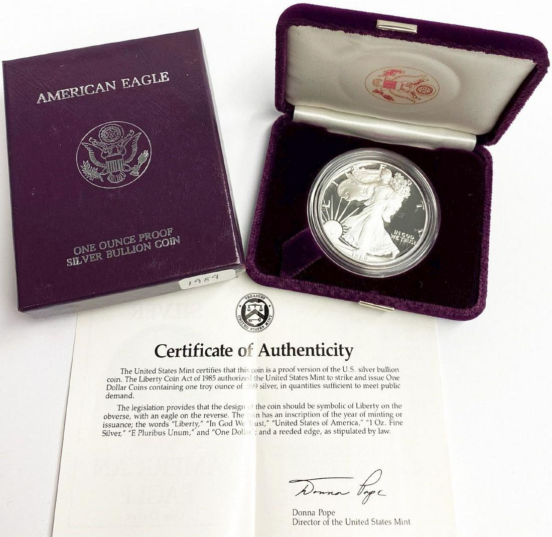 1989 Proof American Silver Eagle (1 of 5)