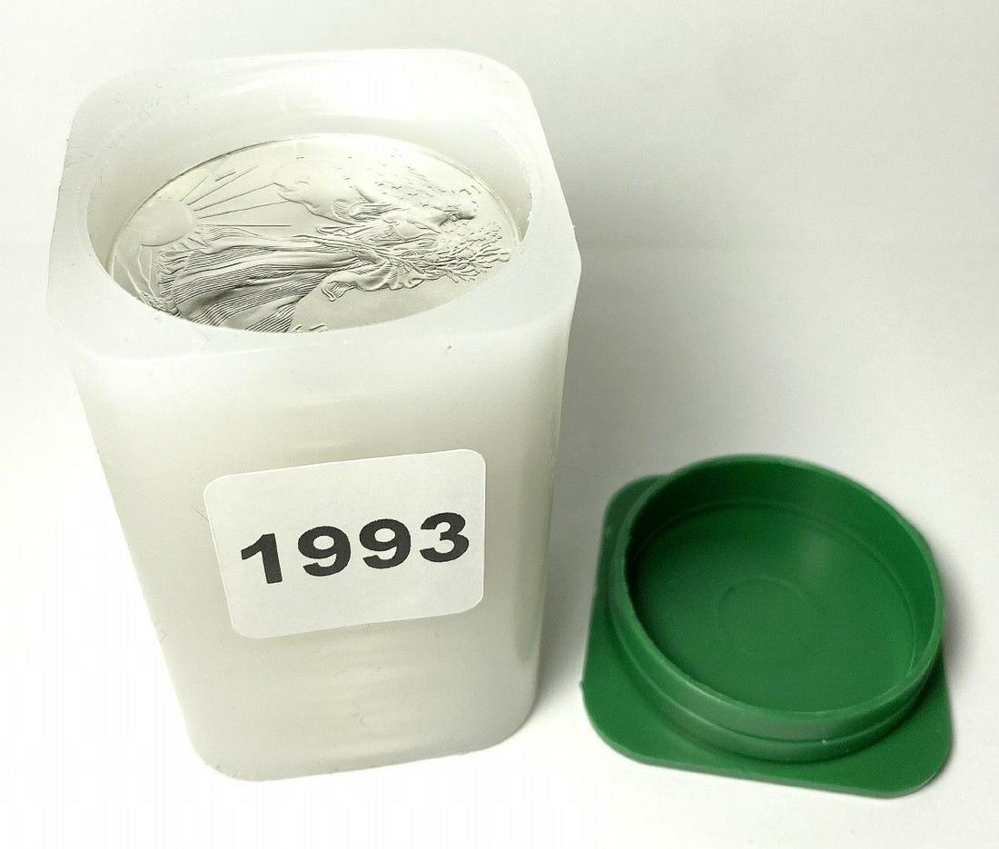 Original Treasury Roll 1993 (20-Coins) Silver Eagles (1 of 7)