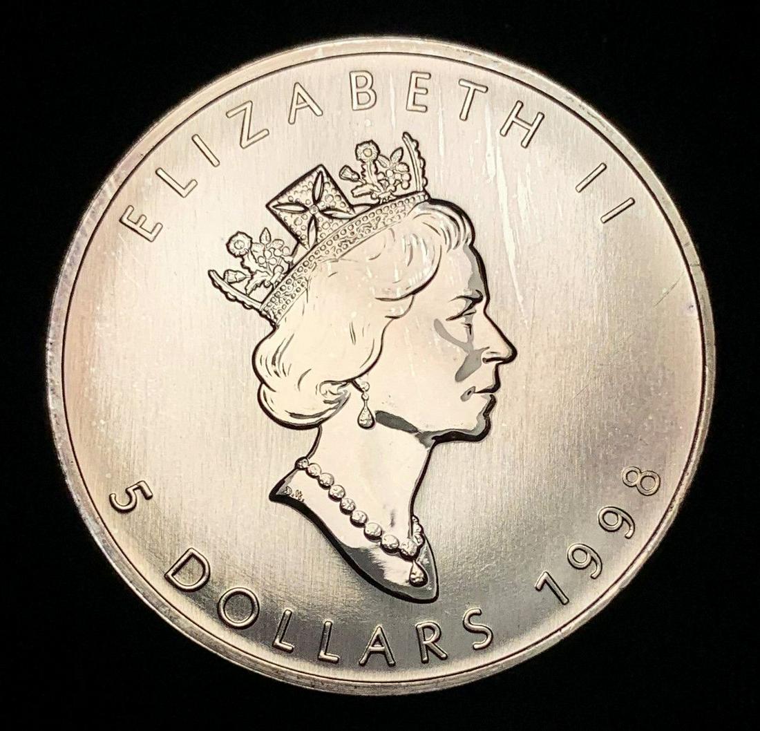 1998 1 OZ Silver Canadian Maple Leaf (1 of 2)