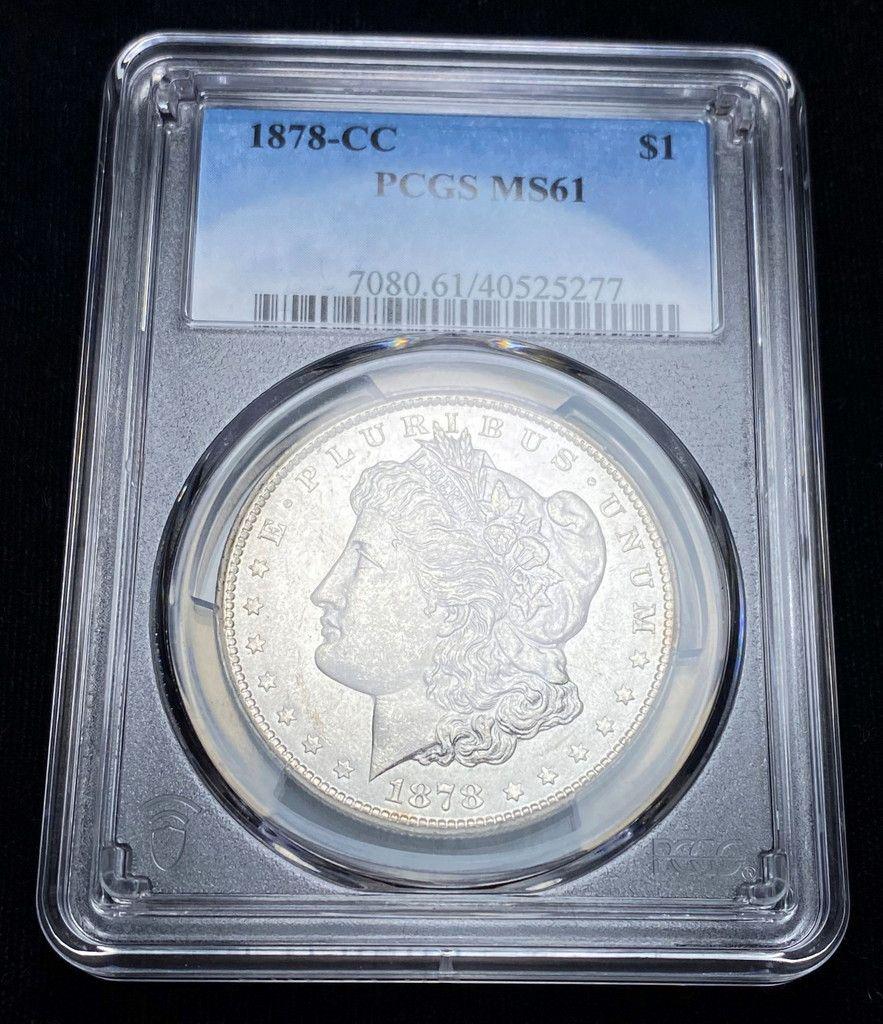 1878-CC Carson City Morgan Silver Dollar PCGS MS61 (1 of 10)